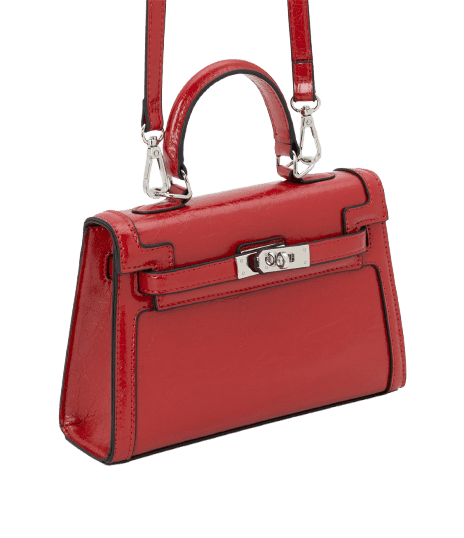 Bolsa Pequena em PU com Viés Contrastante