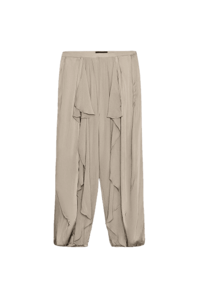 CALÇA BOMBACHA COM BABADO ZW COLLECTION