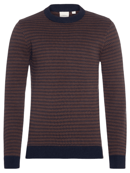Suéter Masculino Tricot Pied De Poule Azul Calvin Klein - White Label