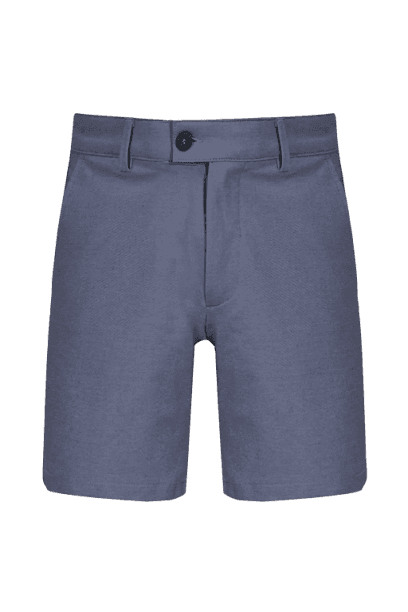 Bermuda Malha Chino Viscose Com Bolsos Azul Medio