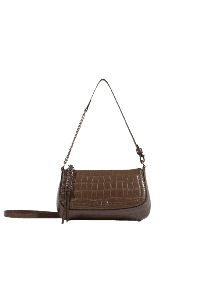 Bolsa Tiracolo Tina Pequena Marrom Escuro - Schutz