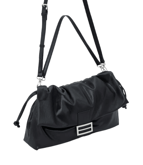 Bolsa Shoulder Soft Grande com Lapela