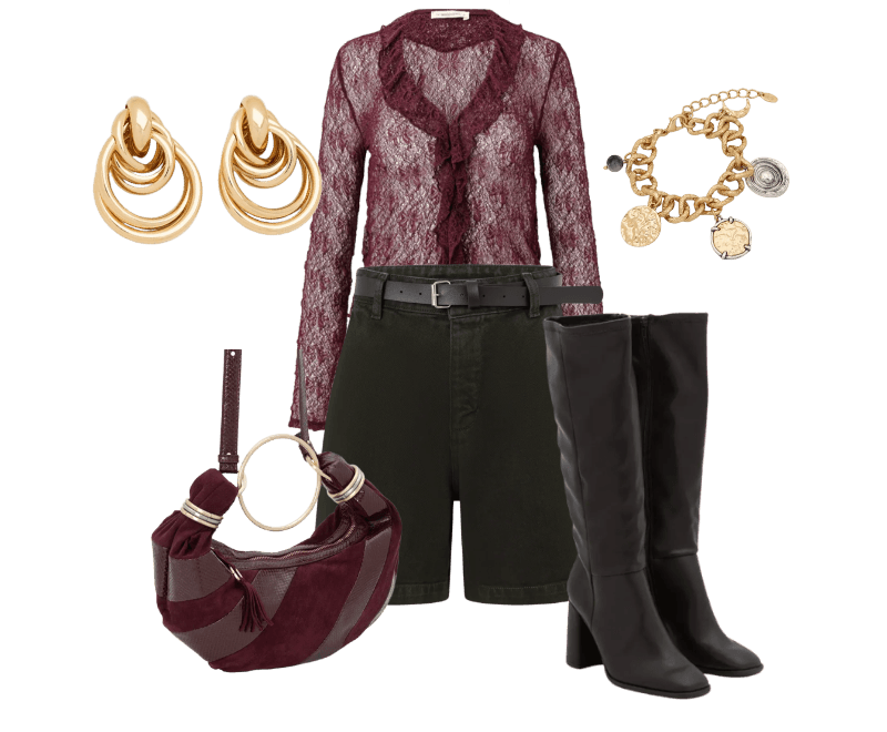 Look Dramático para Festa com amigos