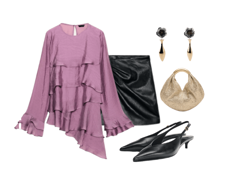 Look Dramático para Festa com amigos