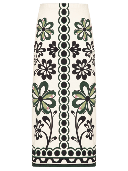 Saia Midi Florara – Preto Farm