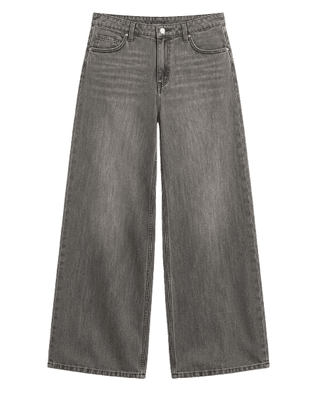 Calça - Low Rise Wide Jean