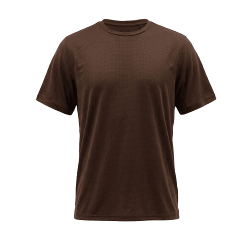 camiseta quadriculada esportiva marrom