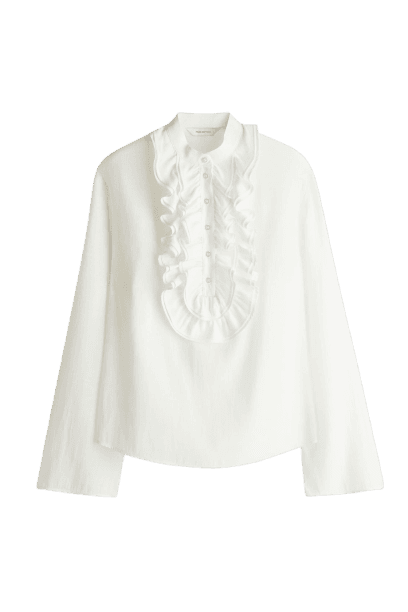 Blusa com folhos
