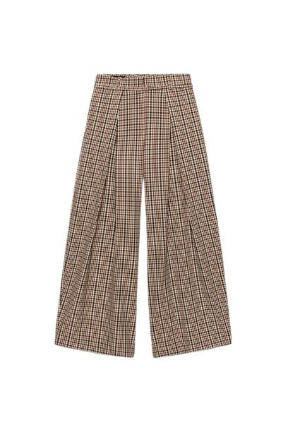 Calça Xadrez com Cinto