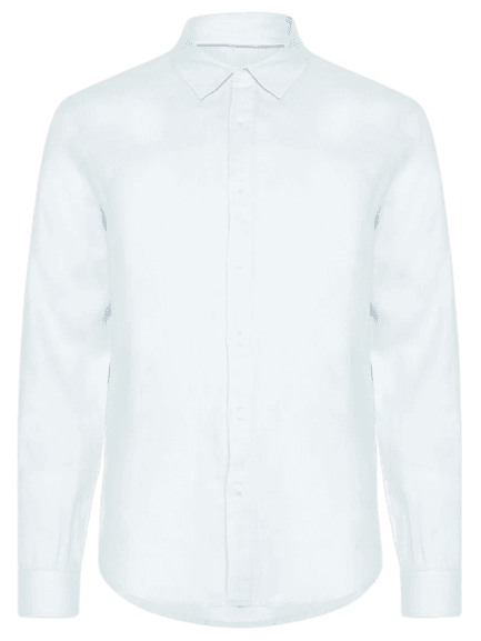 Camisa Masculina Classic Linen New Manga Longa Linho Azul Osklen