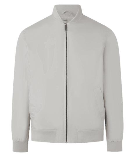 Jaqueta Bomber Em Alfaiataria Bege