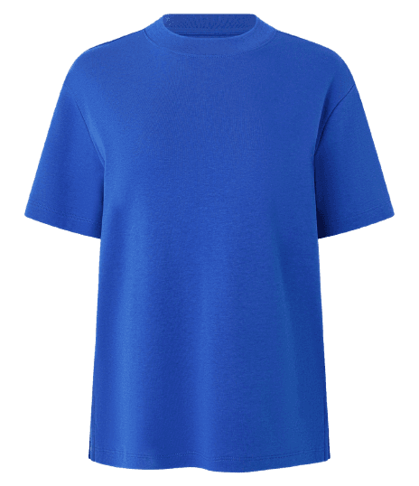 Blusa em Algodão Peruano Interlock com Gola Redonda