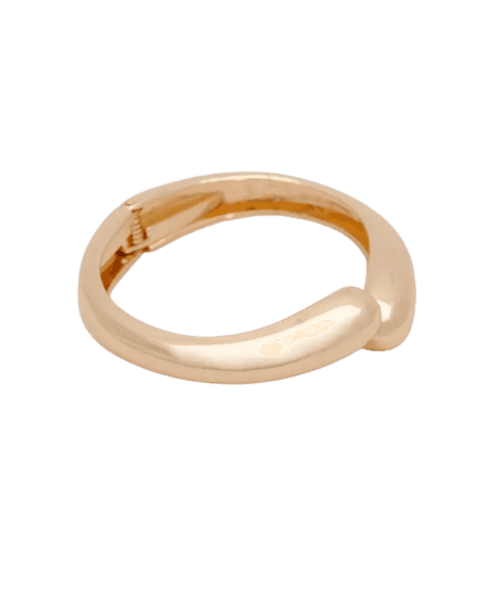 bracelete de metal gota dourado