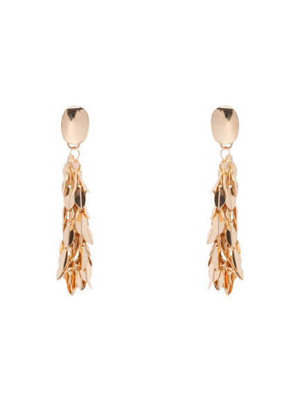 Brinco Feminino Folhagens Dourado Market 33