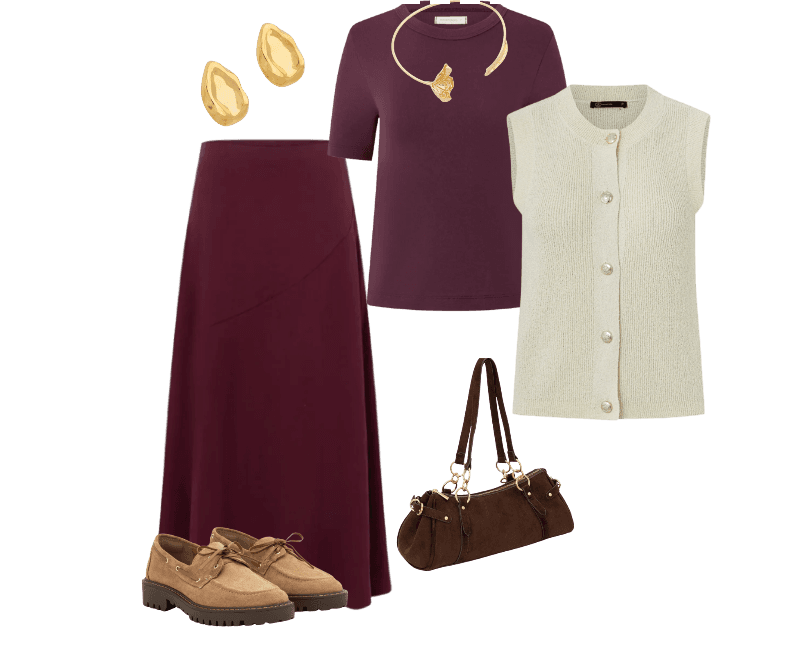 Look Dramático para Almoço com familia