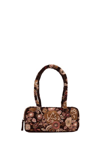 BOLSA DE OMBRO COM BORDADOS