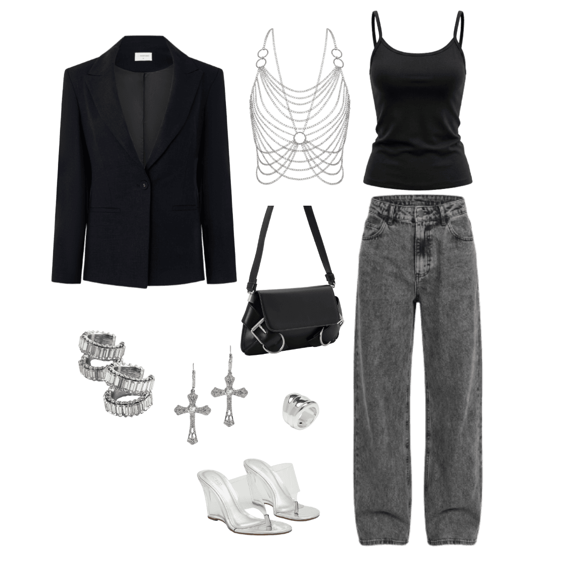 Look Dramático para Festa com amigos