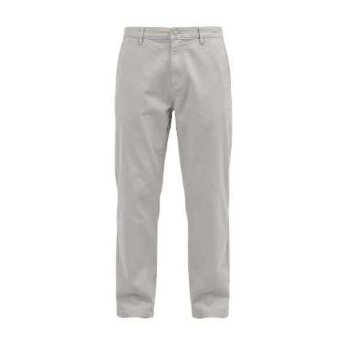 calça relaxed masculina de sarja cós elástico cinza