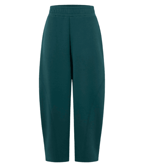Calça Balloon Esportiva em Microfibra Verde