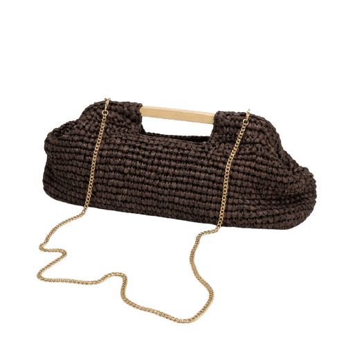 Bolsa Envelope com Corpo Trançado