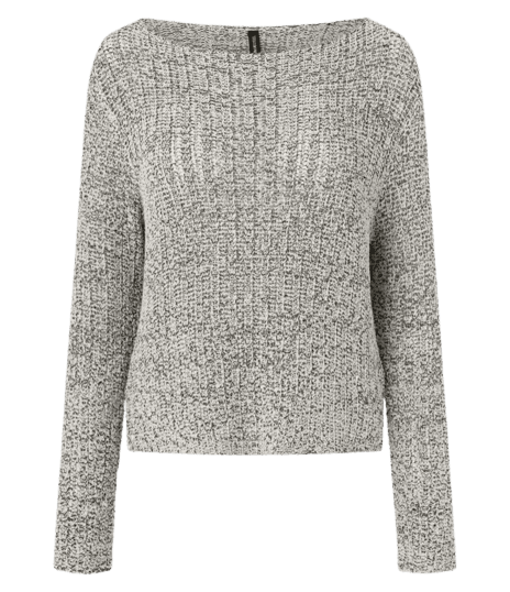 Blusa em Tricô Retilíneo com Textura Furadinha