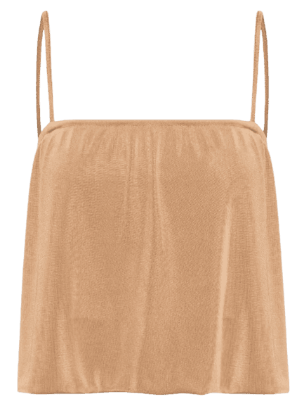 Blusa Feminina Alcinha Balonê Bege Maria Filó