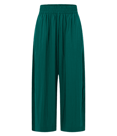 Calça Pantacourt em Tricoline com Cós Elástico