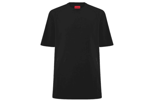 Camiseta Masculina Relaxed-Fit Crew Neck Daffl - Preto