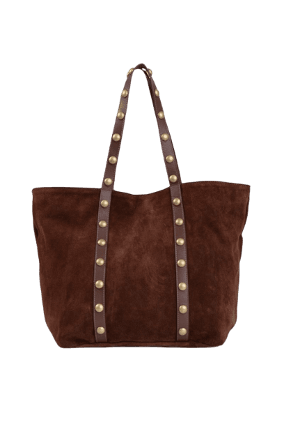Bolsa De Camurca Com Chatons
