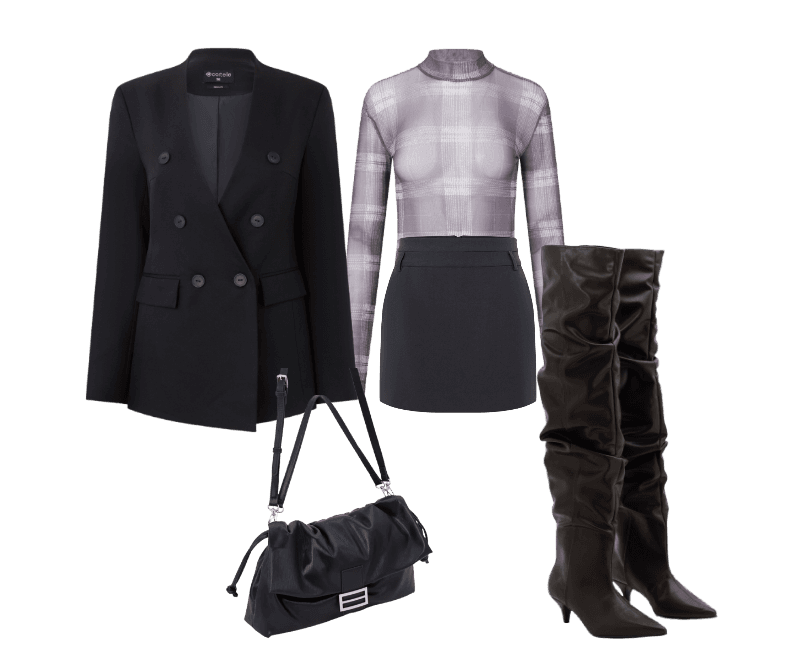 Look Dramático para Festa com amigos