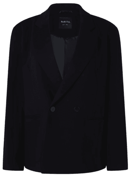 Blazer Alfaiataria Ponto Roma Alongado Preto