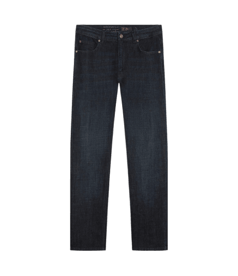 Calca 5 Pockets Visco Indico Custom Fit Lav. Escuro C/ Matiz