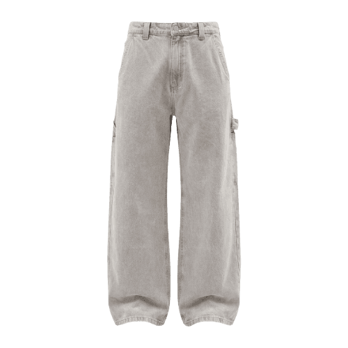 calça super baggy masculina jeans cinza