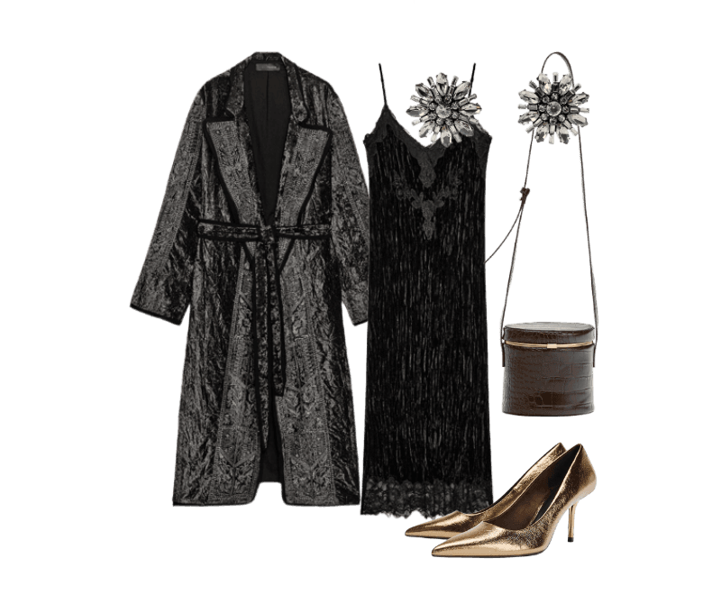 Look Dramático para Festa com amigos