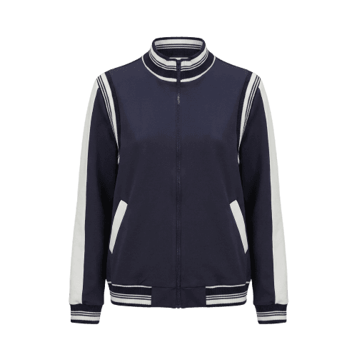 JAQUETA CLÉO AZUL MARINHO E OFF WHITE