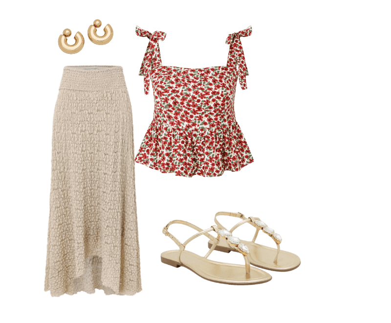 Look Romântico para Passeio no parque