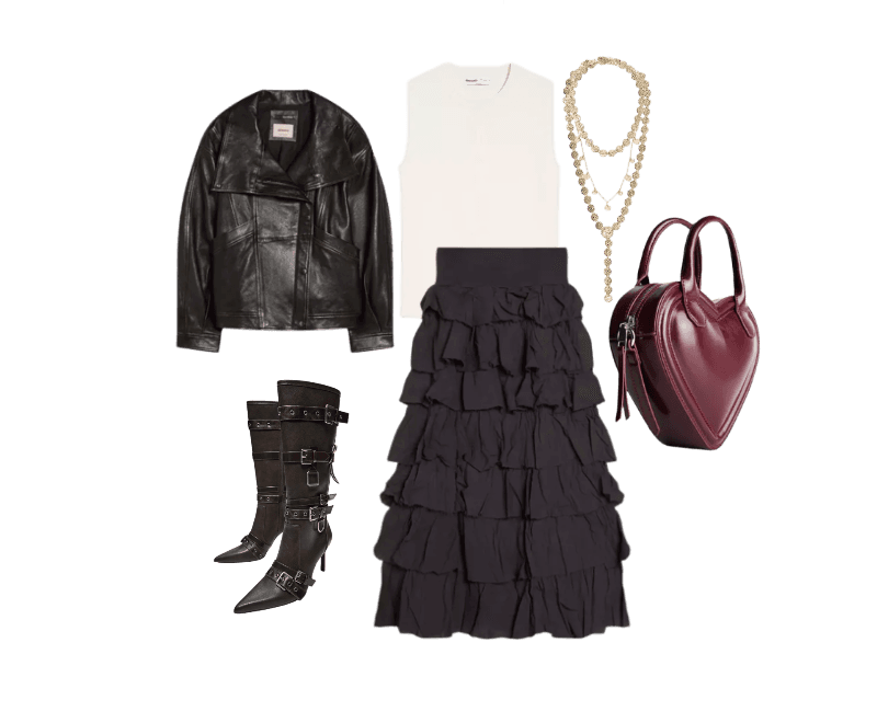 Look Dramático para Festa com amigos