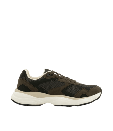 Tênis Dad Sneaker Recortes Mix de Materiais