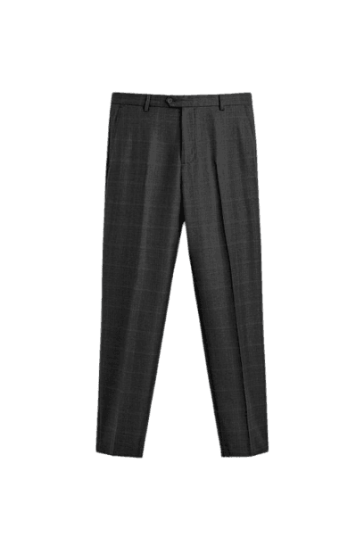 CALÇA DE TERNO XADREZ 100% LÃ