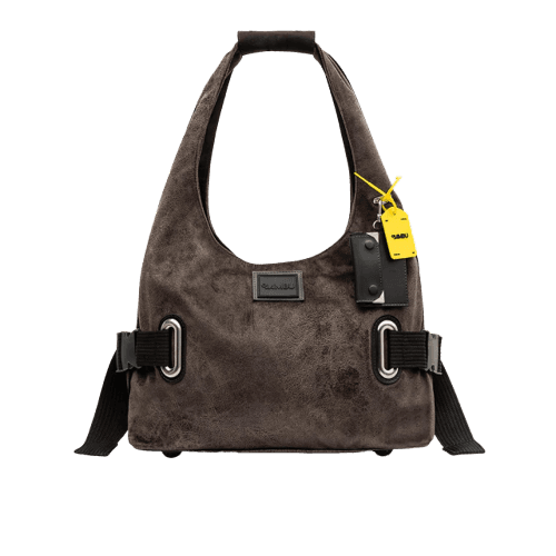 Bolsa Hobo Shop Bag Baleia Cor Cimento