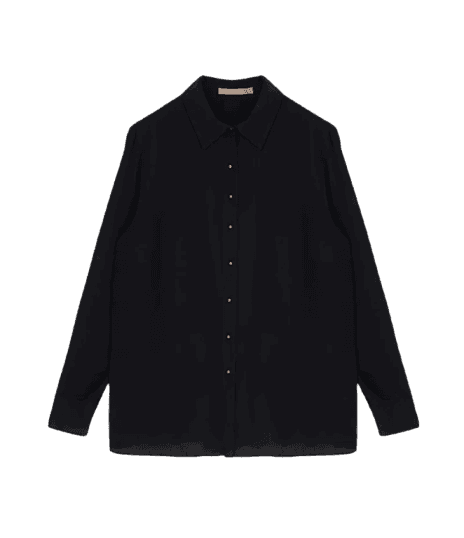 Camisa Básica em Crepe com Botões Curve & Plus Size