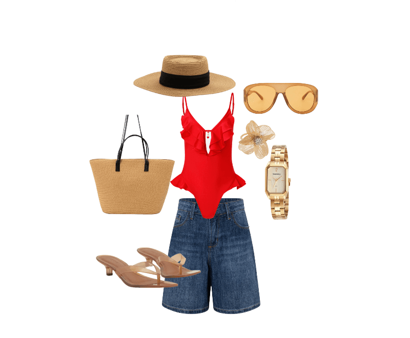 Look Contemporâneo para Praia