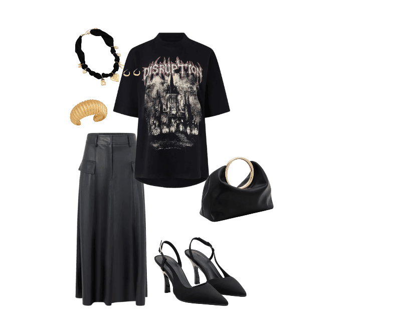 Look Dramático para Festa com amigos