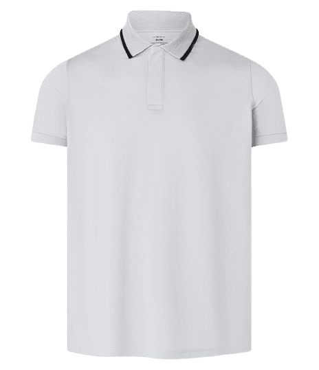 Camisa Polo Em Tecnologia Dry Com Toque Gelado Cinza Claro