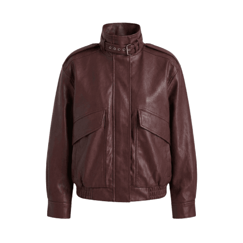 jaqueta bomber gola fivela