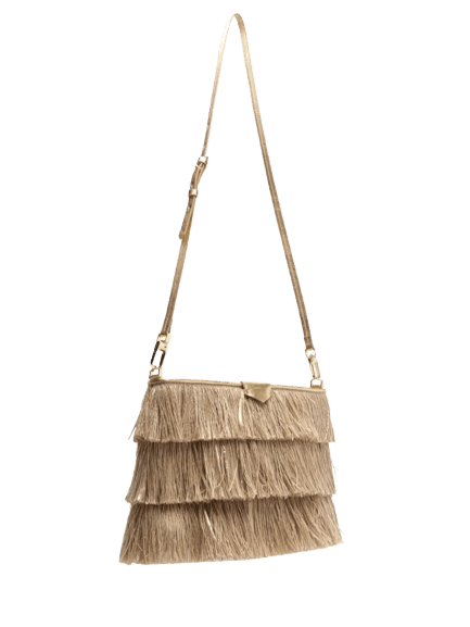 Bolsa Pequena Feminina Ouro Bege Arezzo + Lenny Niemeyer