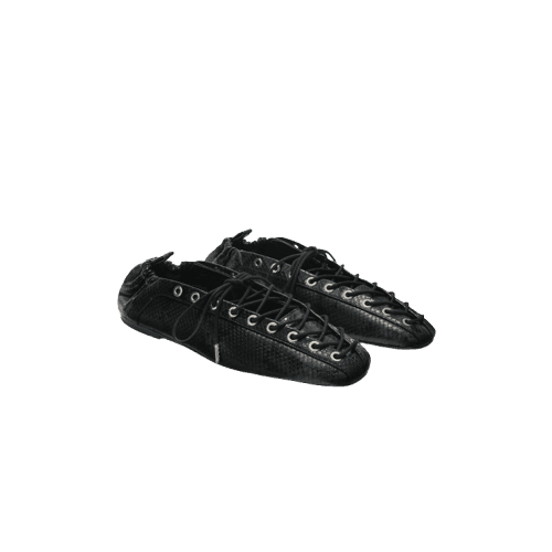 Sapatilha Eyelets Lace Up Ganni