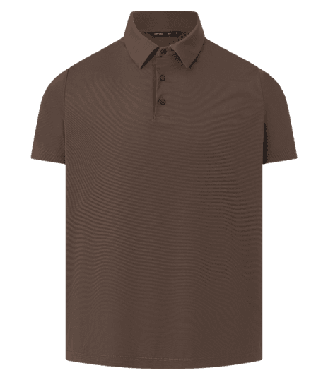 Camisa Polo Performance Com Toque Gelado Marrom