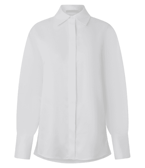 Camisa Acetinada com Punhos Largos