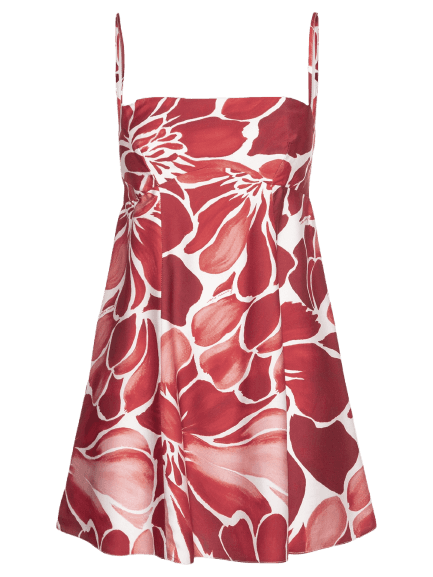 Vestido Curto Jardim de Amora – Vermelho